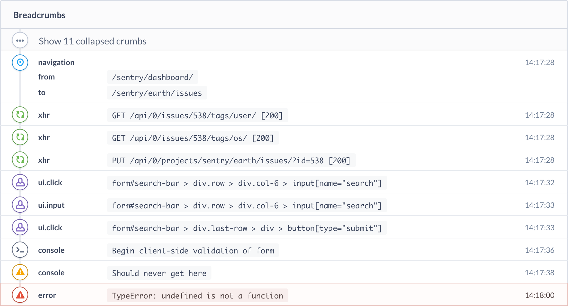Debug Issues Faster with Breadcrumbs