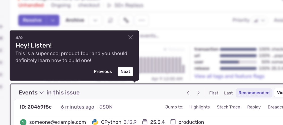 Building a Product Tour in React