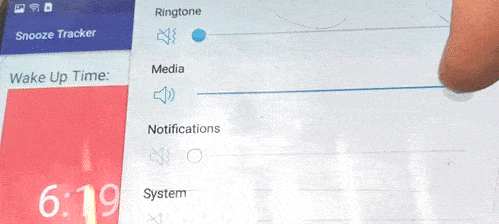 Snooze Tracker, the Android app created by Liz Krane to prevent sleeping through alarms.