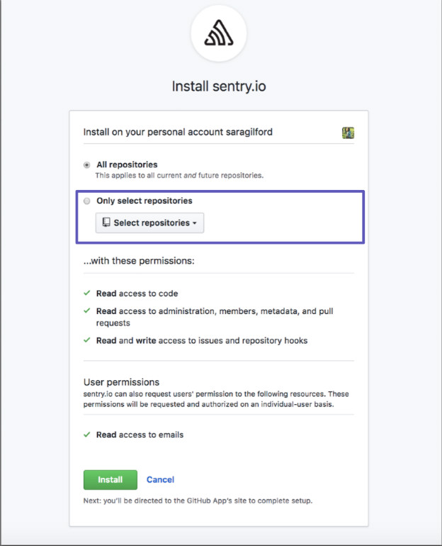 Select GitHub Repositories