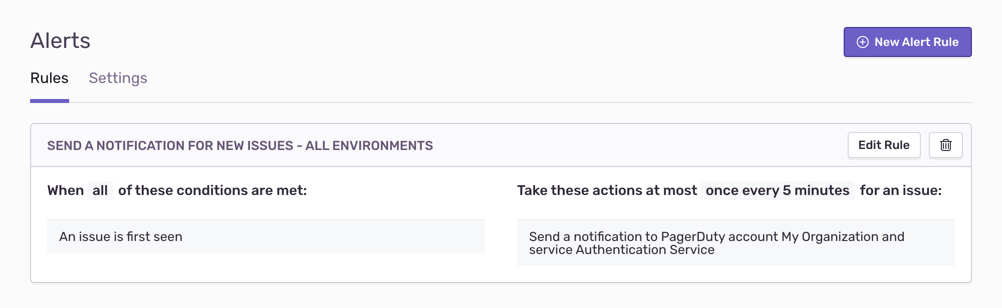 pd integration alerts