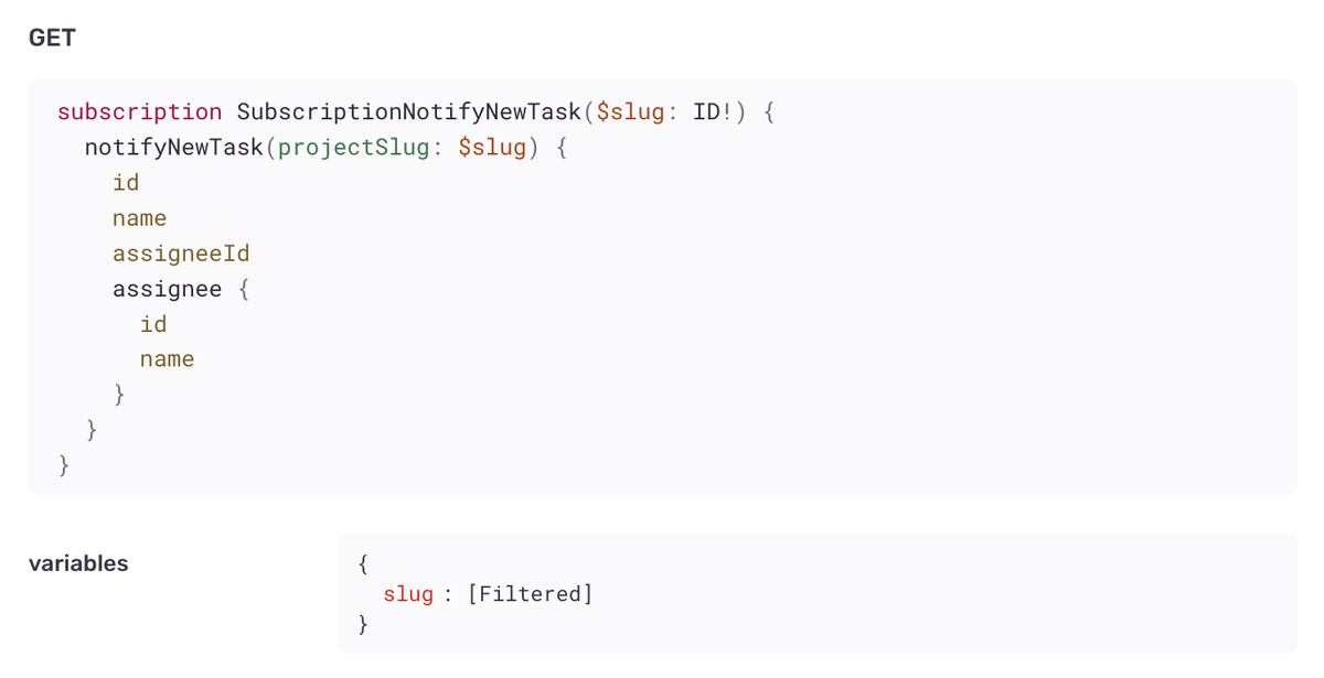 subscription variables
