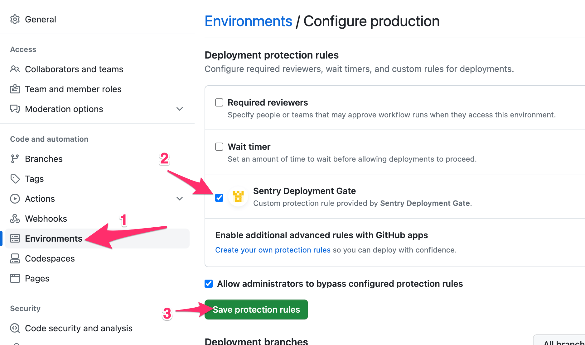 Deployment Gates Environment image