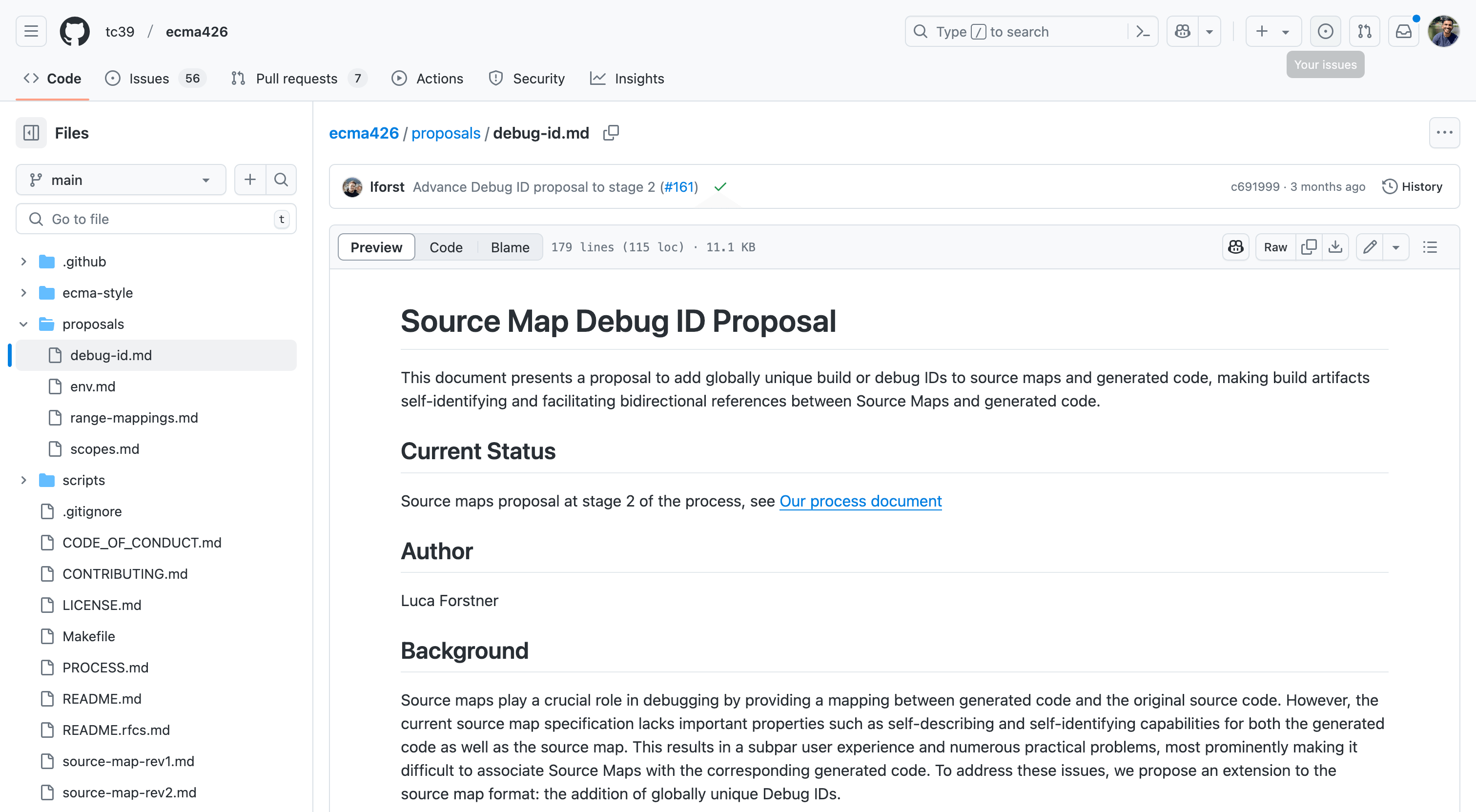 Sentry's proposal for Source Map Debug IDs on GitHub
