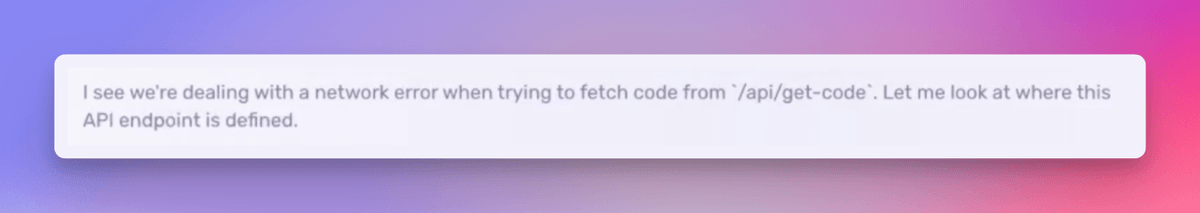 AI Autofix starts to look up files based on the failed API endpoint 