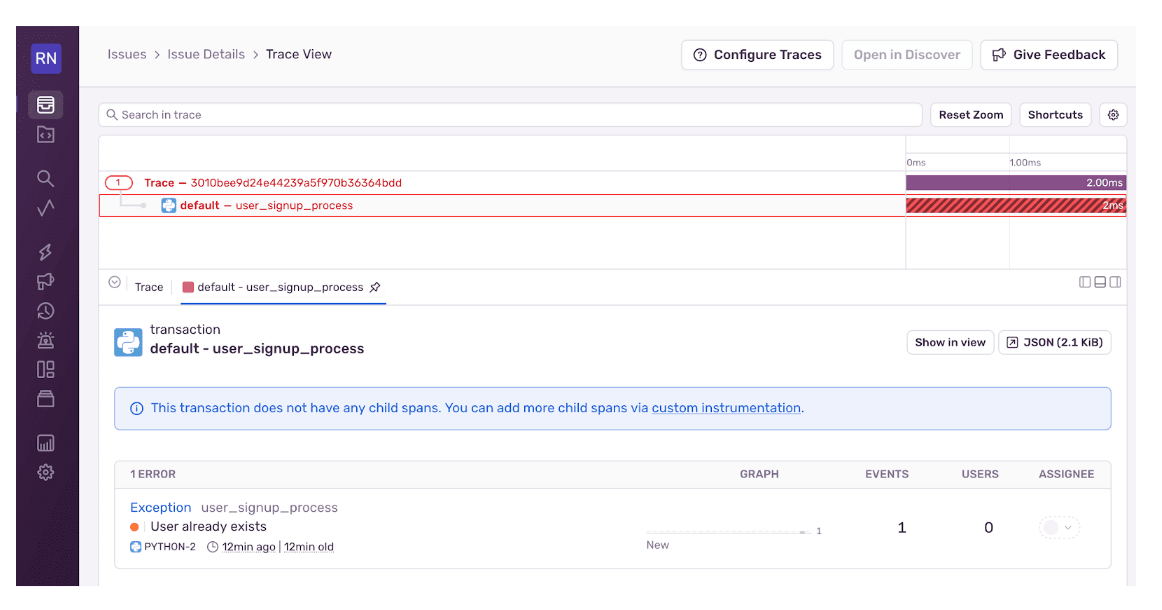 Sentry Screenshot 3