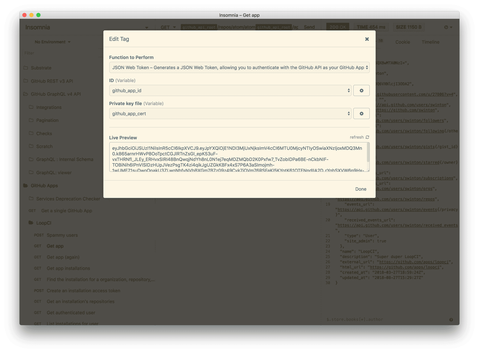 Steve Winton + Insomnia GitHub Apps Helper