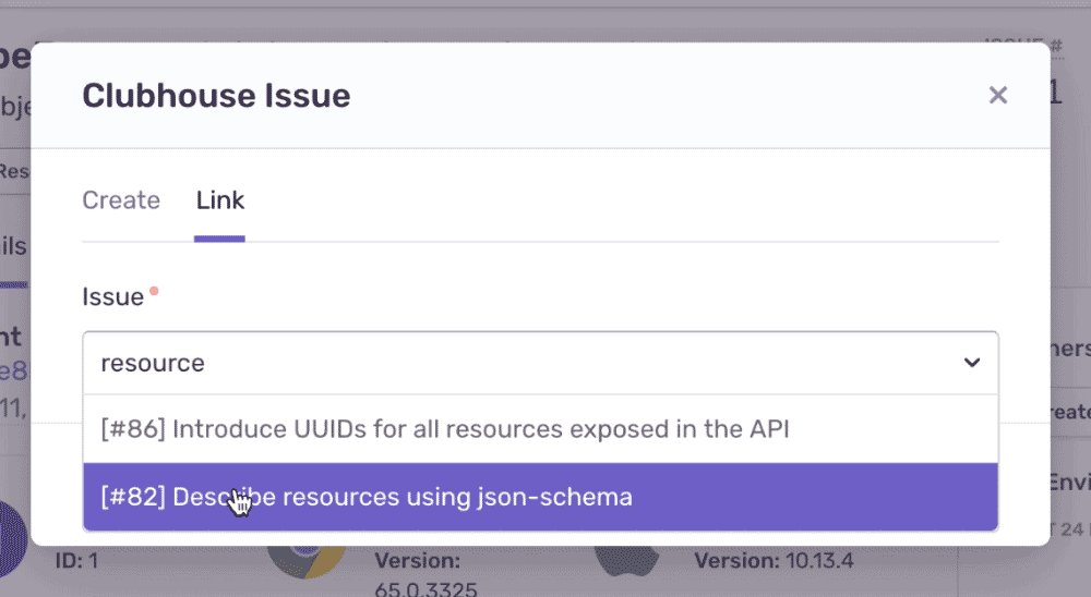 Link existing Clubhouse Stories