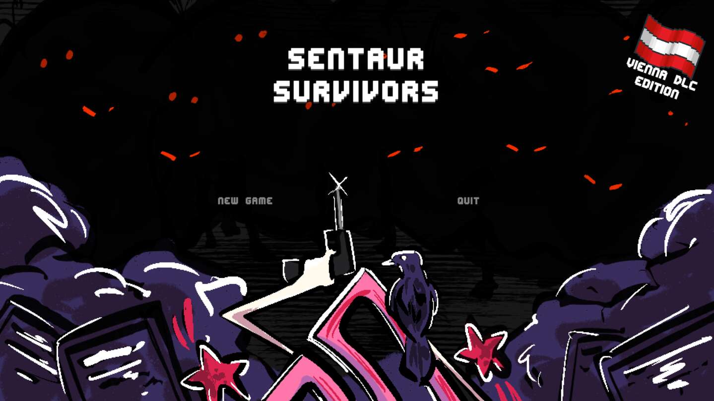 The Sentaur Survivors splash screen.