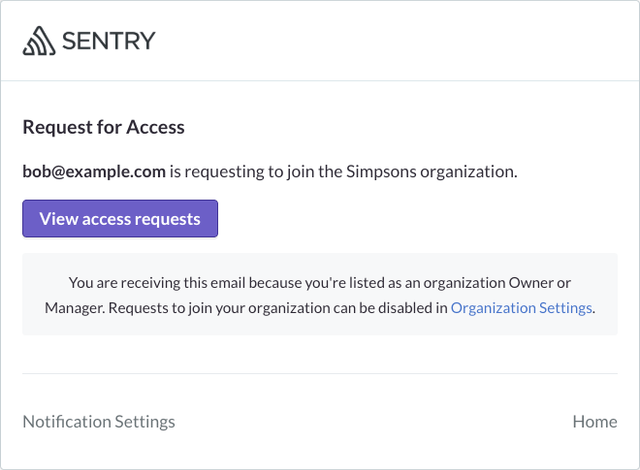 Request to join confirmation window