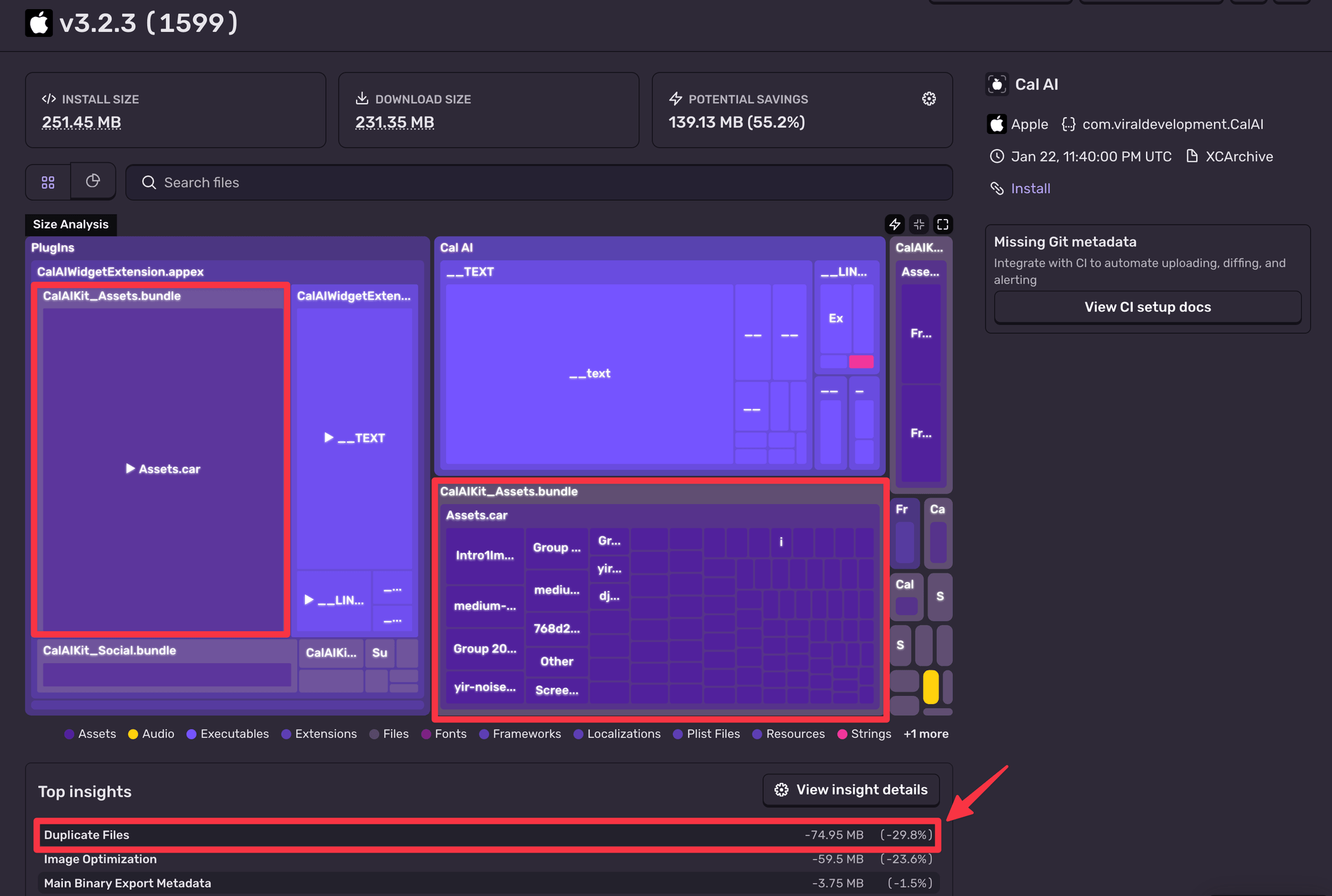 Size Analysis Blog Post - CalAI Analysis