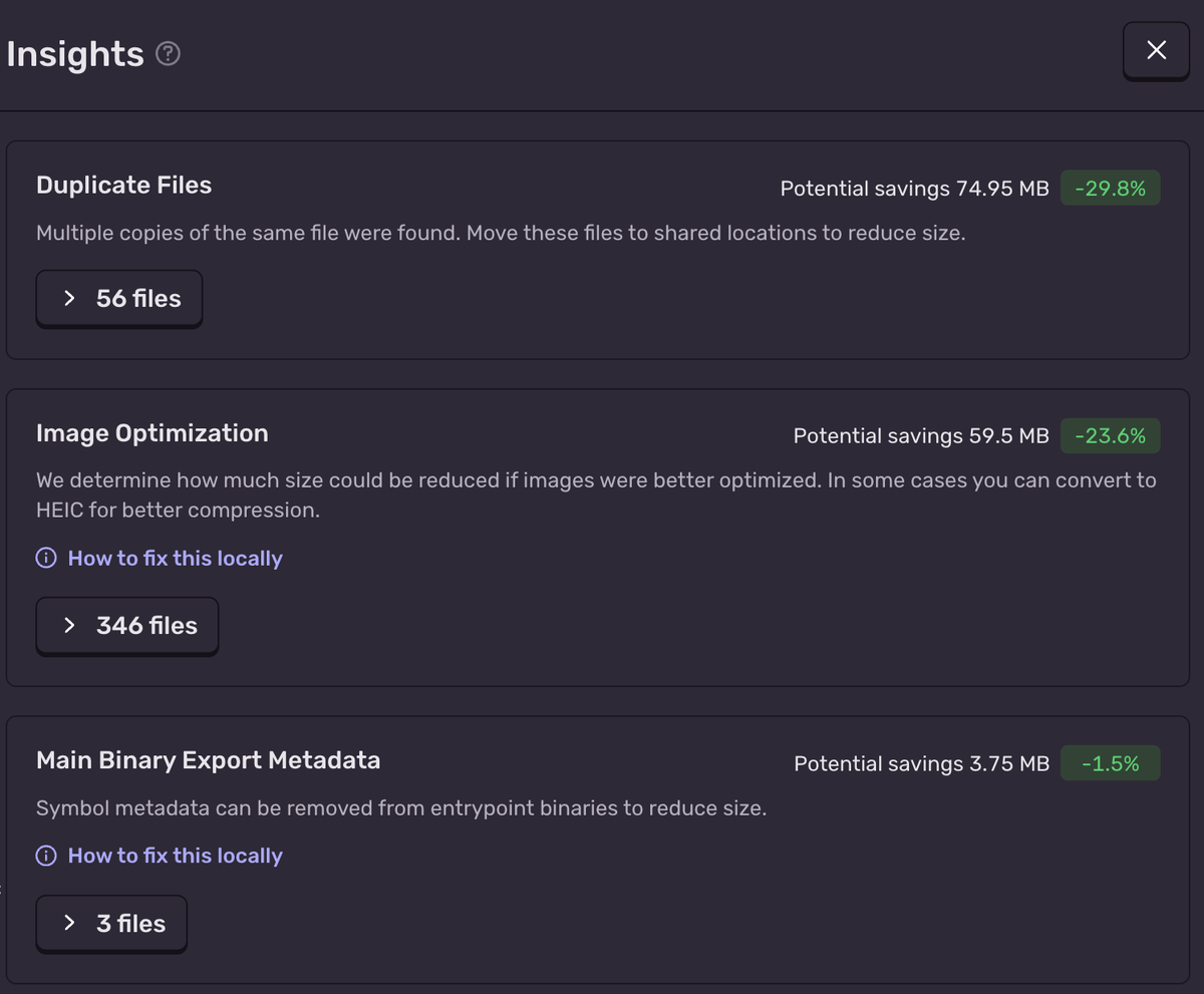 Size Analysis Blog Post - Insights