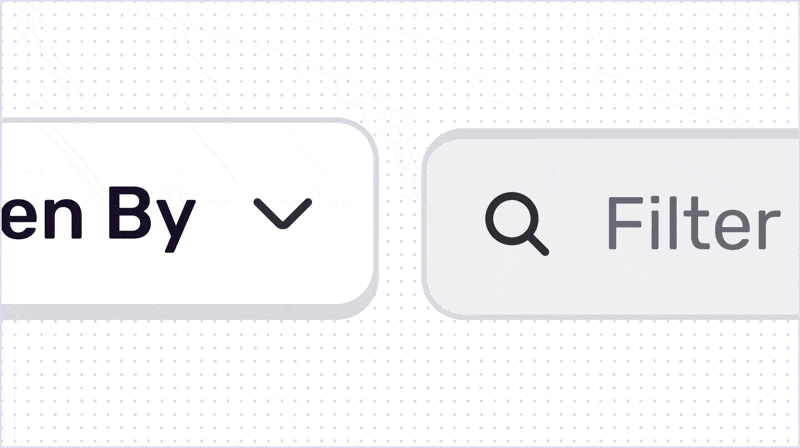 Isolated on a white background, a button and input are arranged side by side. The button is pressed three time, highlighting the different interactive states.