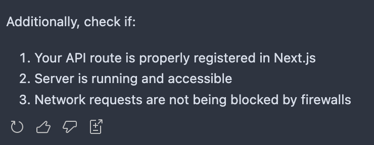 Copilot with Claude 3.5 Sonnet debugging the issue with the relevant content provided.