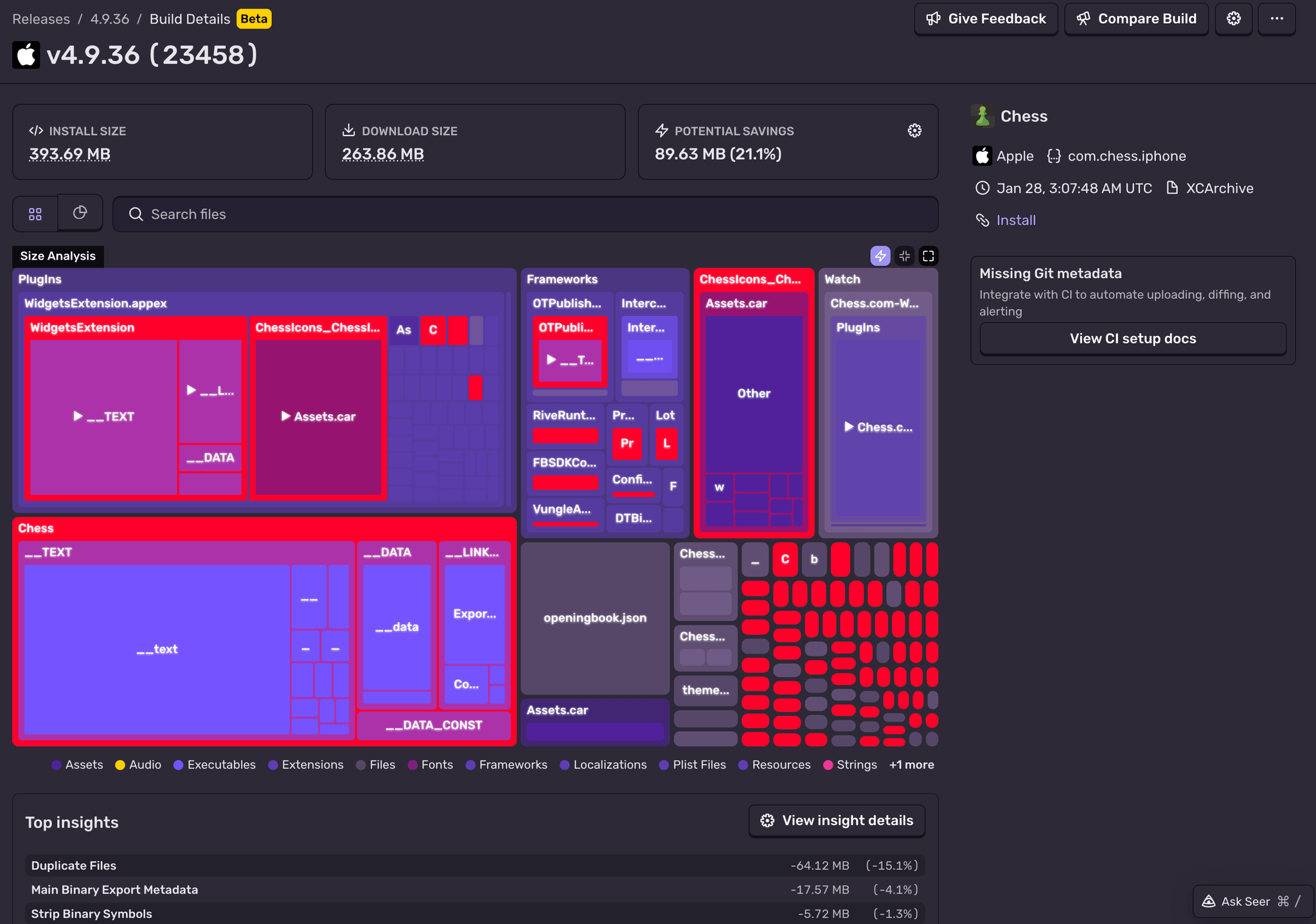 Size Analysis Blog Post - Chess.com app