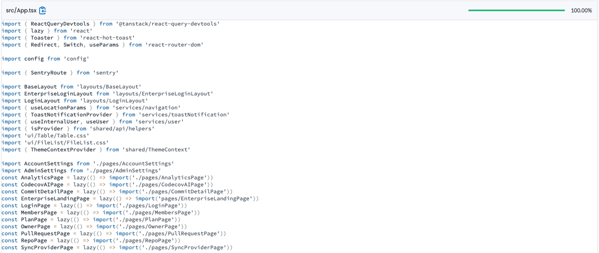 Styled code renderer utilizing virtualization