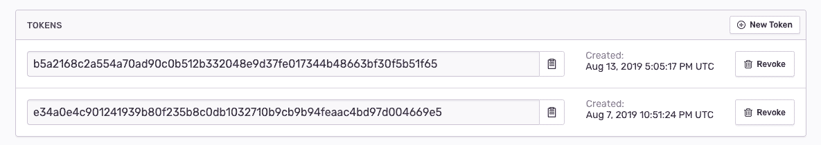 Access tokens that are scoped to your Organization – not the users who created them.