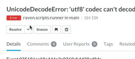 Marking Issues as Fixed in Sentry