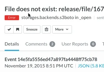 Snoozing Issues in Sentry
